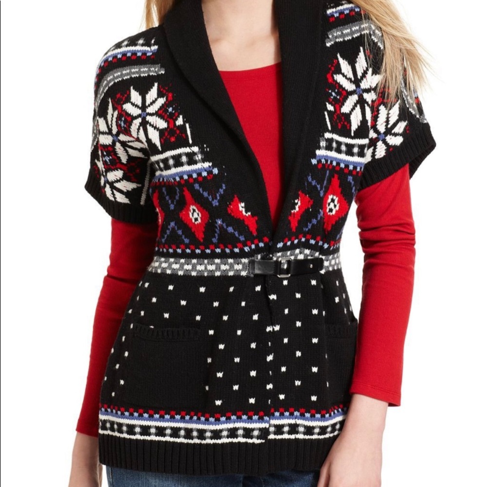 Tommy Hilfiger Chunky Short Sleeve Knit Sweater